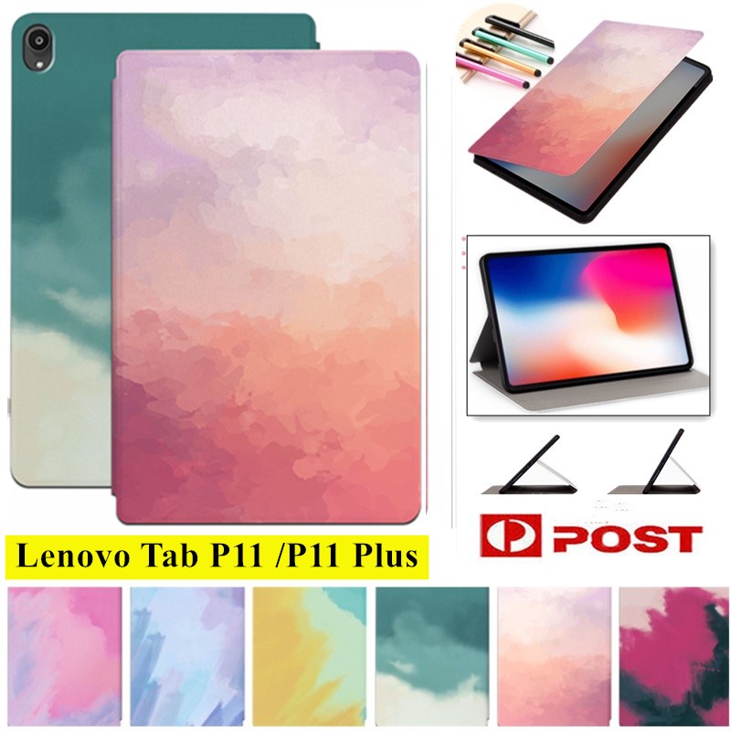 Bao Da Máy Tính Bảng PU Nắp Gập Chống Sốc Cho Lenovo Tab P11 (TB-J606F) / P11 Plus (TB-J607F) / P11 5G (TB-J607Z) Ốp