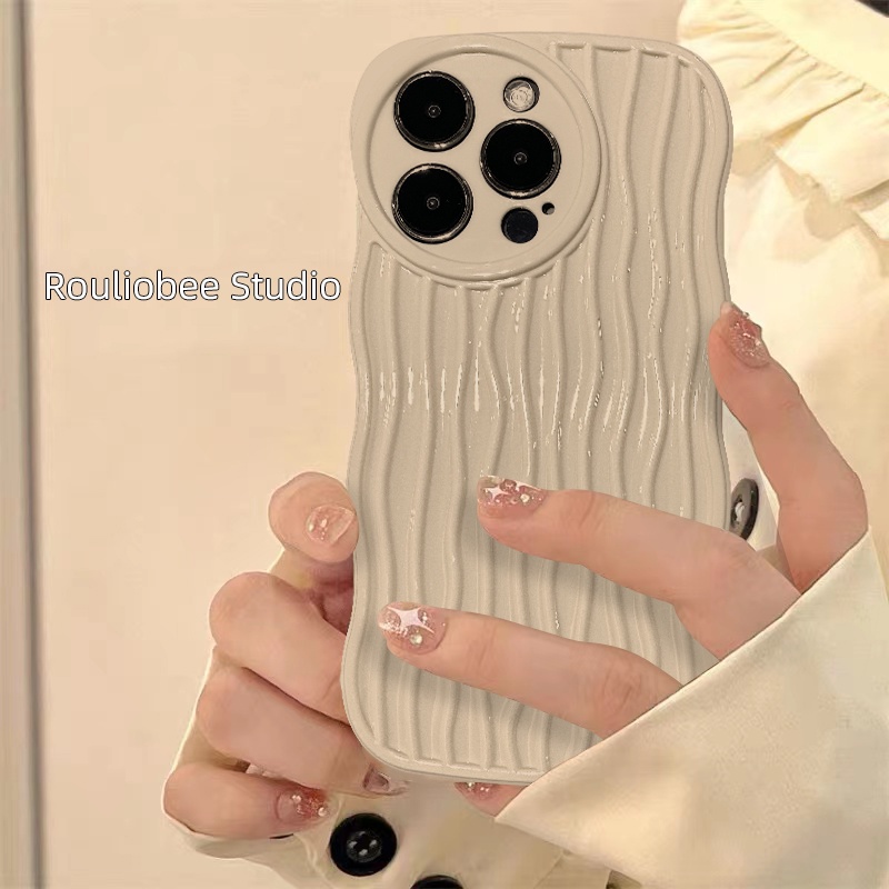 Ốp Điện Thoại TPU Mềm Chịu Nhiệt Chống Va Đập Họa Tiết Sọc Trắng Cho IPhone 14 Pro Max 11 7 Plus 13 12 11 Pro Max X XS XR