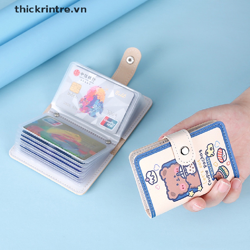 Ví Da PU Đựng Hộ Chiếu Và Thẻ ID Họa Tiết Hoạt Hình Dễ Thương Dành Cho Nữ
