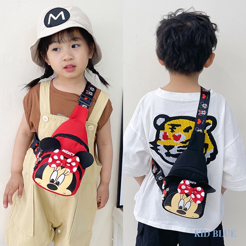 Túi Đeo Chéo Ngực Đựng Tiền Xu Họa Tiết Hoạt Hình Phong Cách Hàn Quốc Dễ Thương Dành Cho Bé Trai Bé Gái