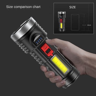 Ultra Powerful LED Torch Light Rechargeable Side Light for Camping