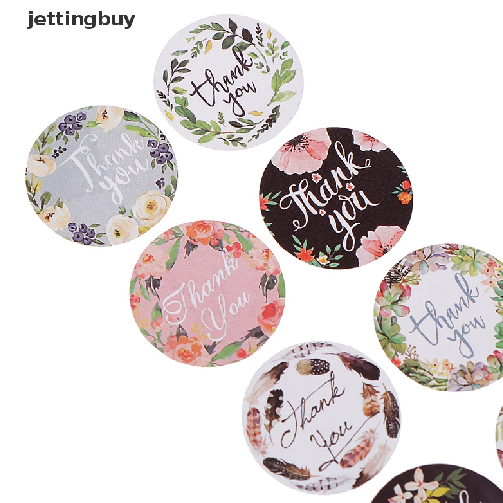 Bộ 500 Miếng Dán In Chữ Thank You Dùng Trang Trí Sổ Tay Tiệc Cưới