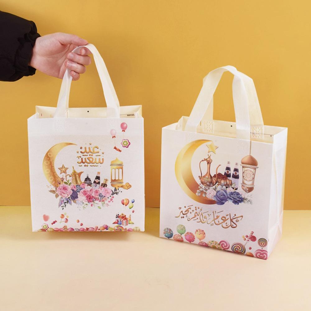 Túi Đựng Quà Họa Tiết Ngôi Sao Mặt Trăng Phong Cách Hồi Giáo Thanh Lịch