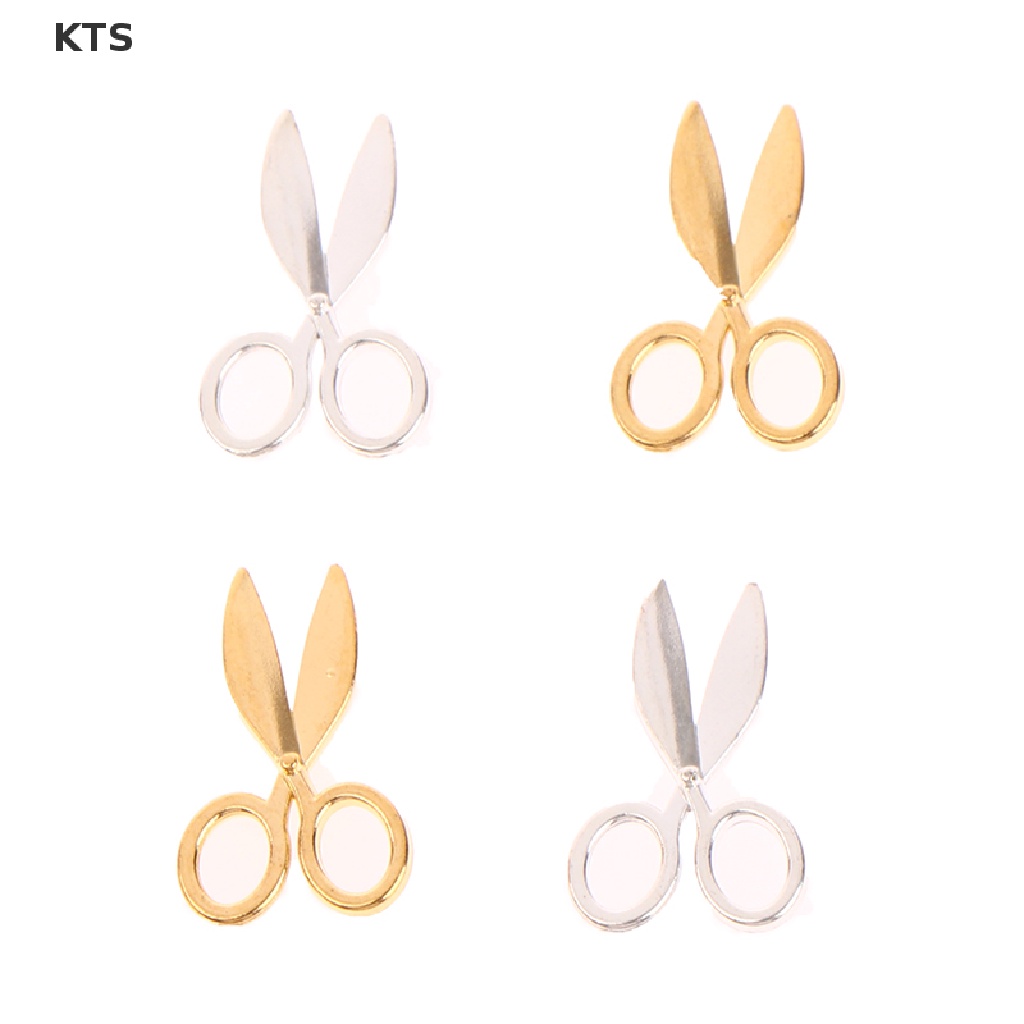 2 Chiếc Kéo Kim Loại Mini Trang Trí Nhà Búp Bê 1: 12