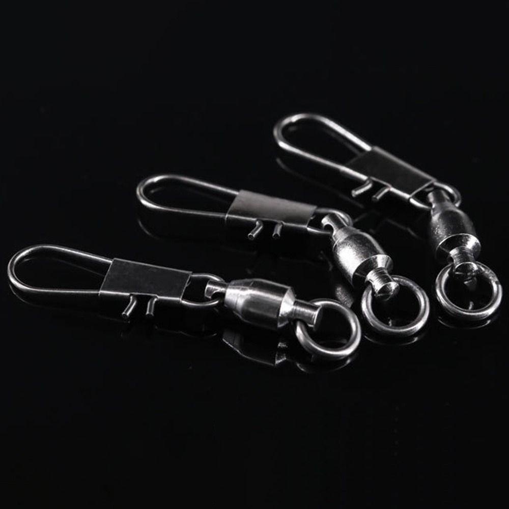 MUVAKO Set 10 Khuyên Nối Chữ B Bằng Thép Không Gỉ Cho Cần Câu Cá