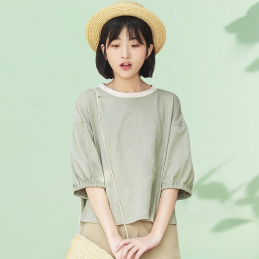 Áo Thun Tay Ngắn Năm Tấc Dáng Rộng In Họa Tiết Ngựa Vằn Phong Cách Hàn Quốc Thời Trang Xuân Hè 2023 Mi