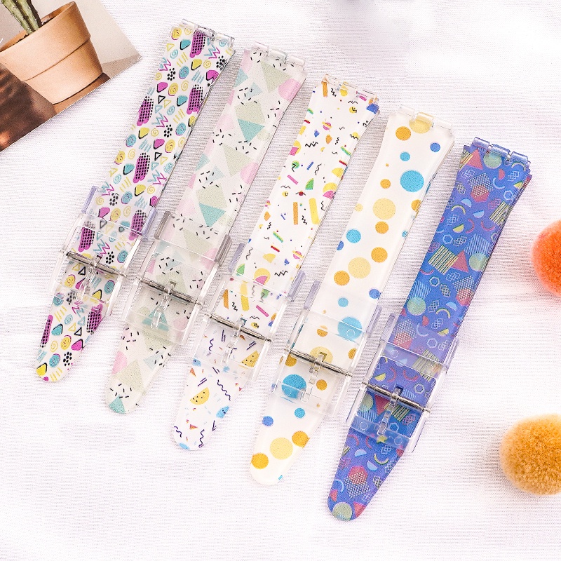Dây Đeo Bằng Silicone Cho Đồng Hồ Swatch 17 / 19MM