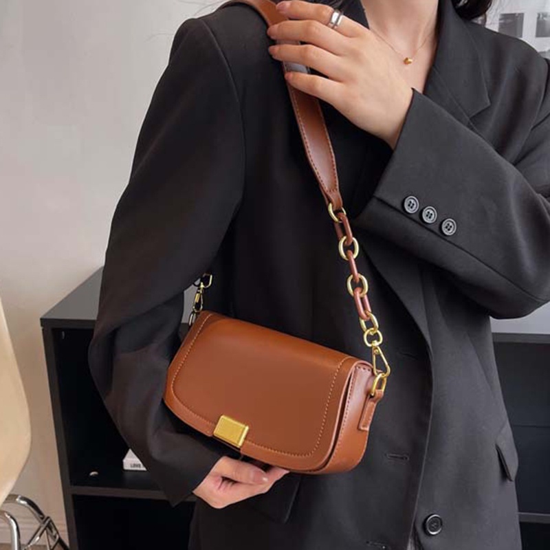 Túi Đeo Vai Đơn Giản Phong Cách Hàn Quốc Cổ Điển Dành Cho Nữ