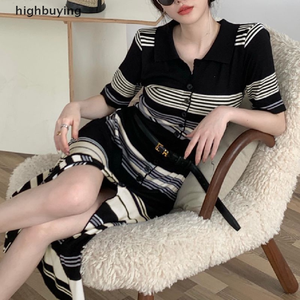 Đầm Dệt Kim Cổ Bẻ Ôm Dáng Thời Trang Hè 2023 Cho Nữ