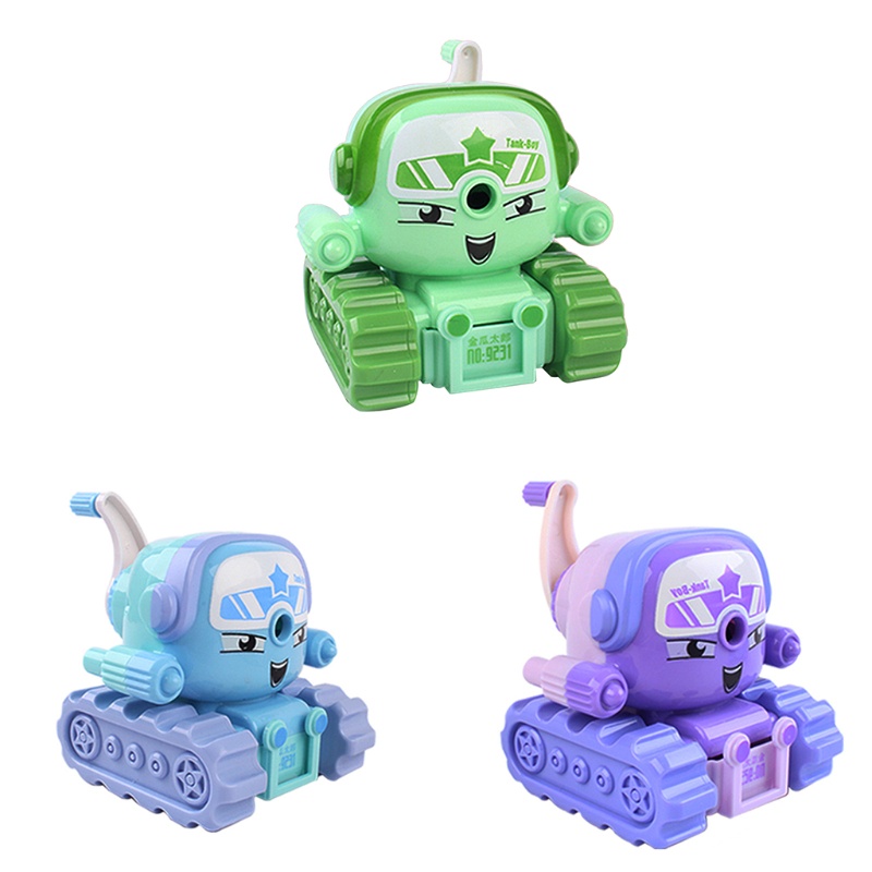 Dụng Cụ Mài Dao Hình Xe Tăng Hoạt Hình Nhiều Màu Sắc Nhỏ Gọn Dành Cho Học Sinh