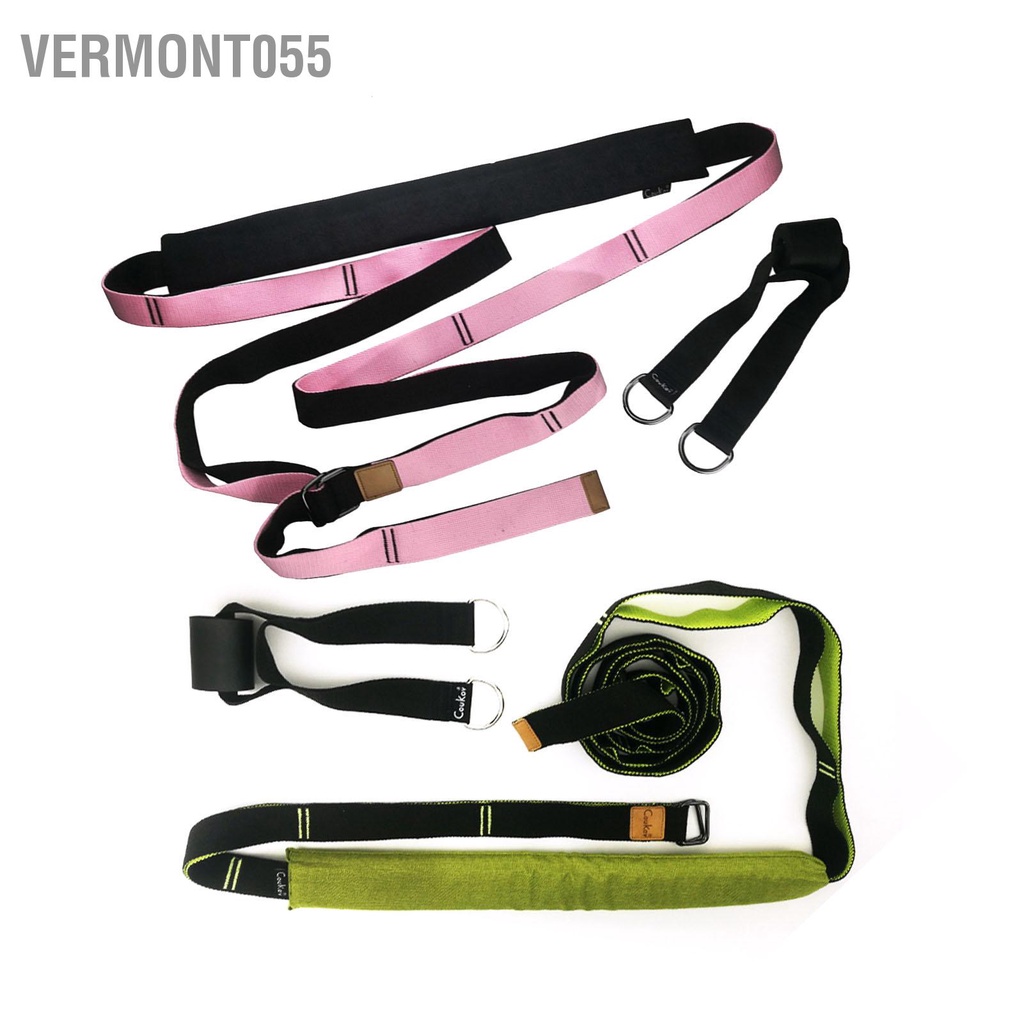 Vermont055 Dây Tập Yoga Kéo Dài Lưng Đa Năng Uốn Cong Hỗ Trợ Huấn Luyện Cửa Eo Chân Co Giãn Đeo Cho Khiêu Vũ Gym