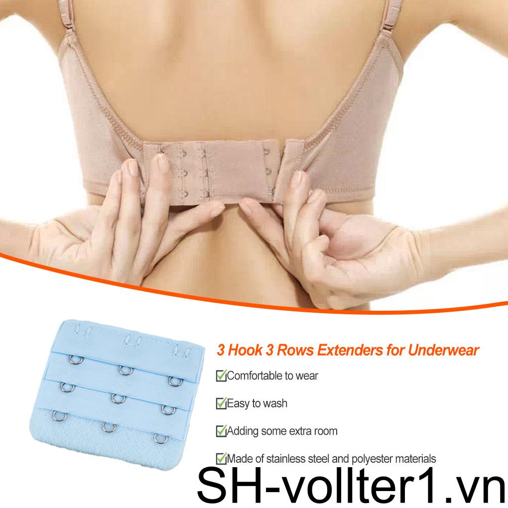 1 / 2 / 3 / 5 Móc Nới Rộng Áo Ngực 3 Hàng Nút Co Giãn Thoáng Khí Có Th