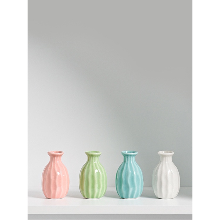 Lọ Hoa Mini Bằng Gốm Sứ Dùng Trang Trí Nhà Cửa DIY