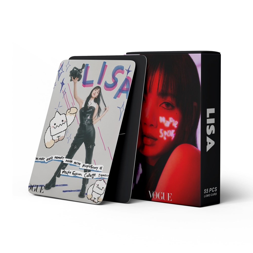 BLACKPINK 2023 Vogue LISA ROSE JENNIE JISOO Photocard BLACK PINK Album Born Pink World Tour Shut Down & PINK VENOM & Ready For Love & 2022 Welcoming Collection Lomo Card