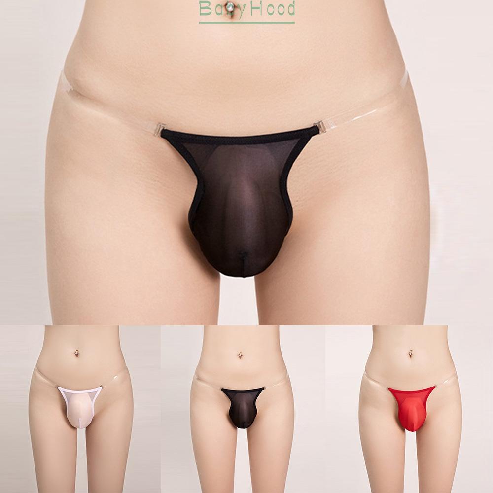 Men See Through Oil Shiny Glossy Briefs Underwear Panties Thongs Underpants#BBHOOD