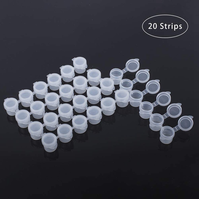 Bộ 20 Lọ Rỗng Mini 120 / 5Ml / 6 Cốc Dùng Đựng Sơn / Làm Đồ Thủ Công