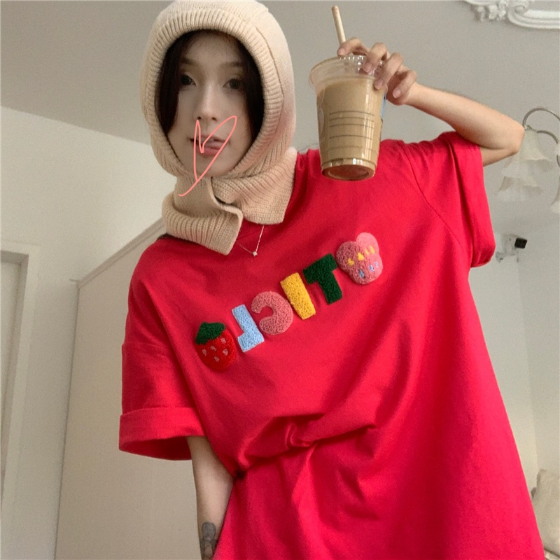 Áo Thun Ngắn Tay Dáng Rộng Thời Trang Mùa Hè Mới Cho Nữ