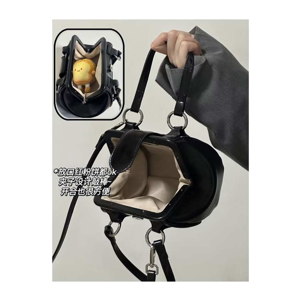 Túi Xách mini Cài Khóa Kim Loại Phong Cách Retro Thời Trang Mới 2022 Cho Nữ