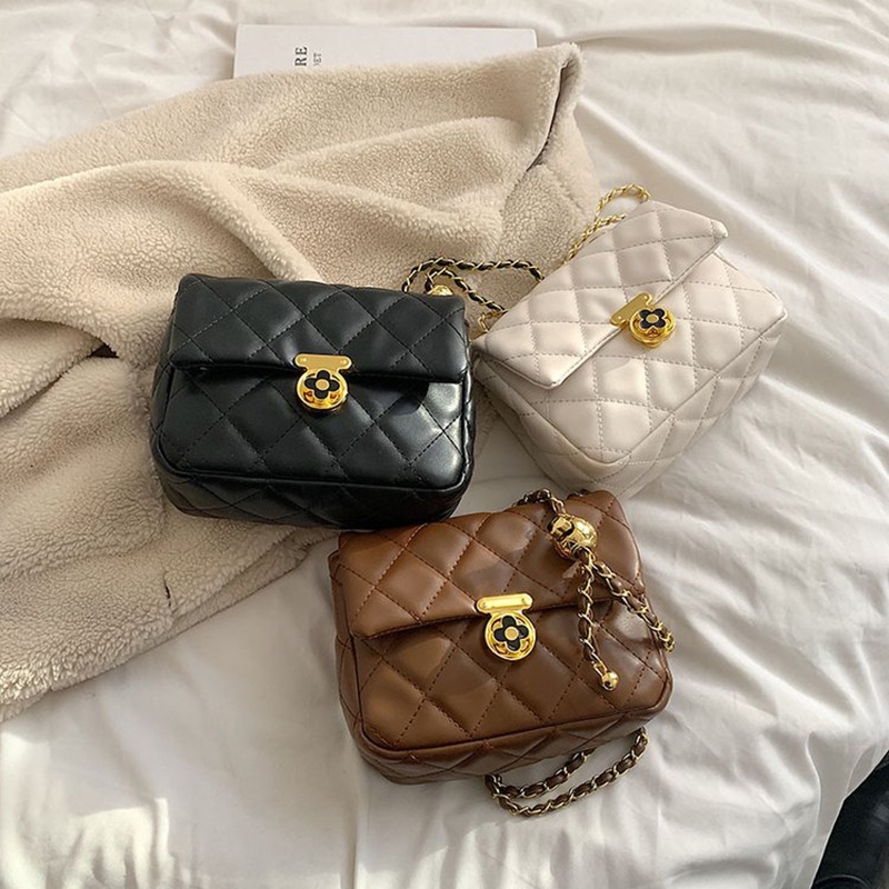 Túi Xách Dây Xích Đeo Vai Phong Cách harajuku Đơn Giản Cho Nữ