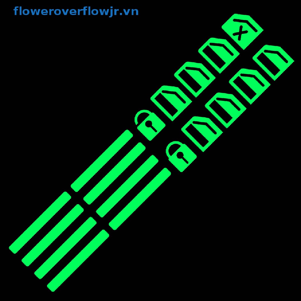 Miếng Dán Nút Công Tắc Điều Khiển Cửa Sổ Họa Tiết Dạ Quang Phát Sáng Ban Đêm Cho Xe Hơi