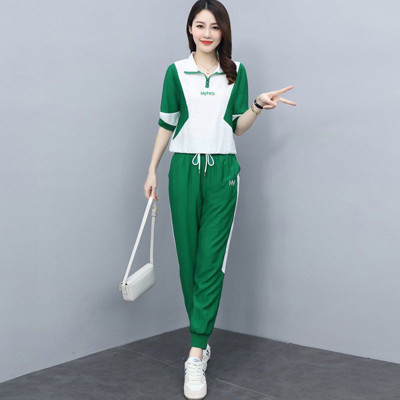 Bộ Đồ Thể Thao Hai Mảnh Thời Trang Mùa Hè 2023 Phong Cách Mới Cho Nữ