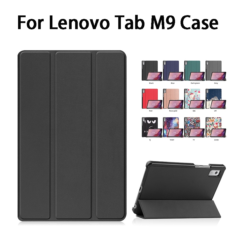 Ốp Máy Tính Bảng Da Nắp Gập Từ Tính Siêu Mỏng Chống Sốc Cho Lenovo Tab M9 9Inch (2023) Lenovo TabM9 TB-310FU