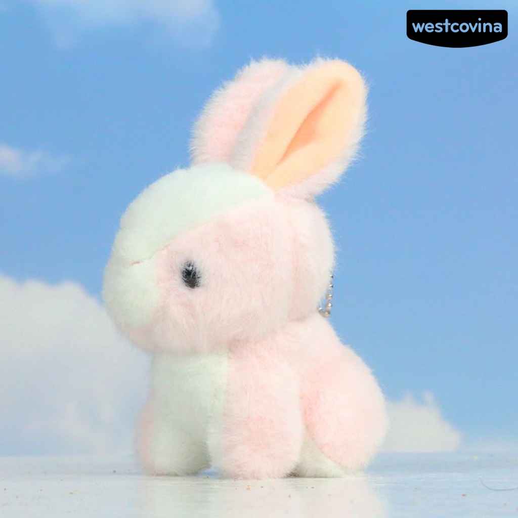 [COD]♋Thú Nhồi Bông Hình Thỏ Mắt 3D 14cm Mềm Mại Trang Trí Nhà Cửa