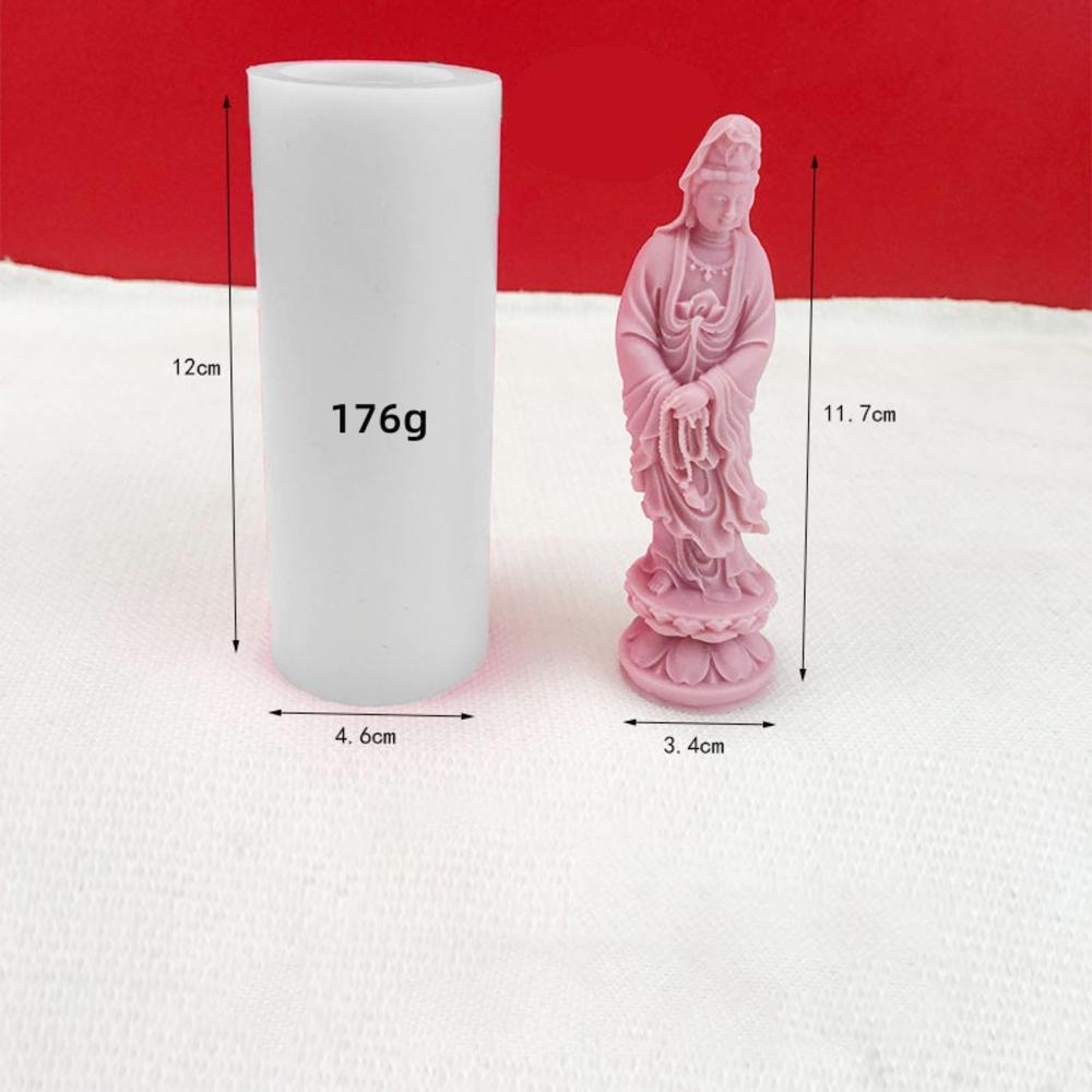 Khuôn Silicone Làm Xà Phòng Hình Tượng Phật Bằng Resin