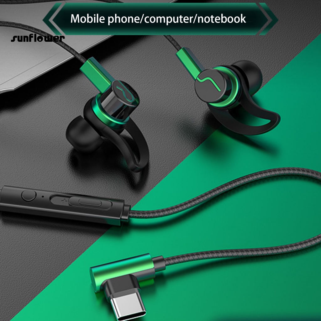 Tai Nghe Có Dây Chống Nhiễu Ứng Âm Thanh Dành Cho Điện Thoại Chơi Game