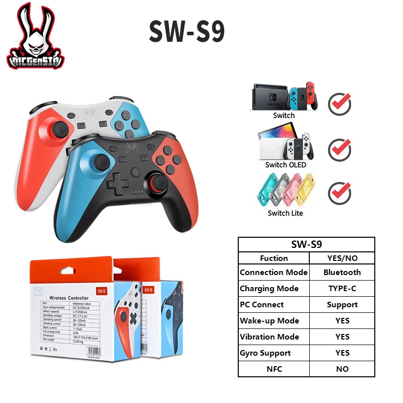 Tay Cầm Chơi Game Không Dây Kết Nối Bluetooth Chuyên Dụng Cho Nintendo SWITCH PRO Tubro