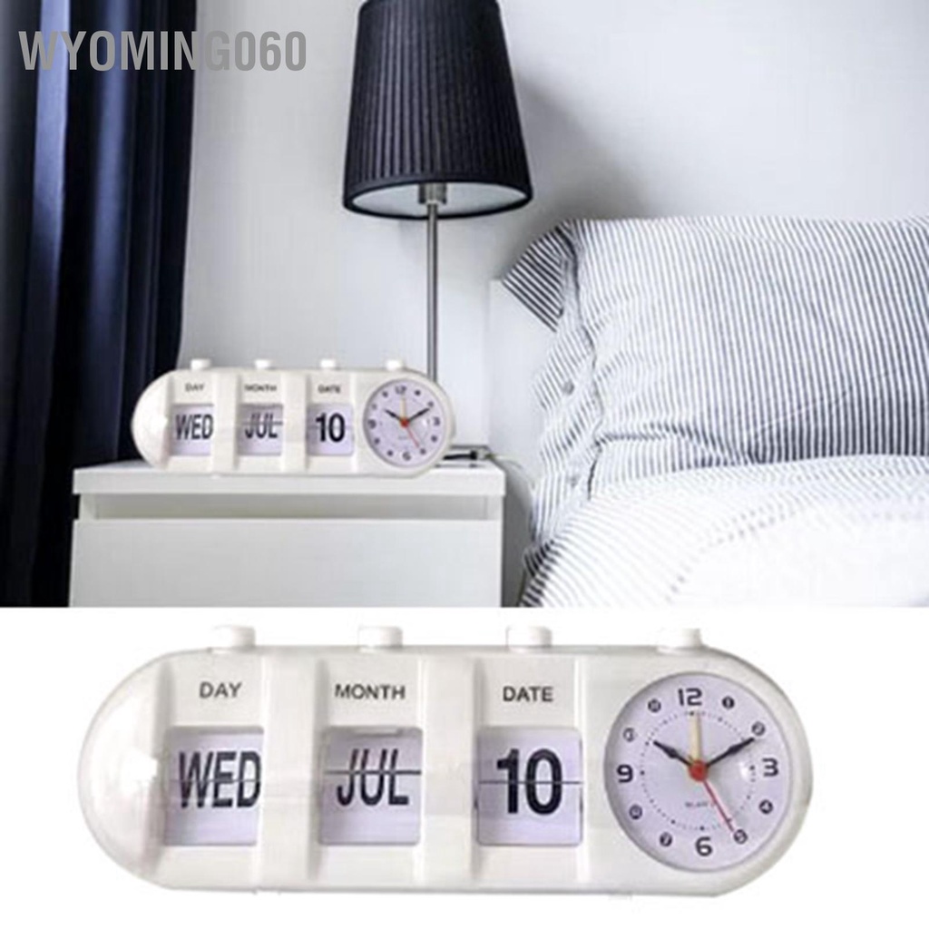 Wyoming060 Lịch Đồng Hồ Báo Thức Hình Dạng Sáng Tạo Trang Trí Nhảy Để Bàn Cho Gia Đình Phòng Khách Ngủ Văn