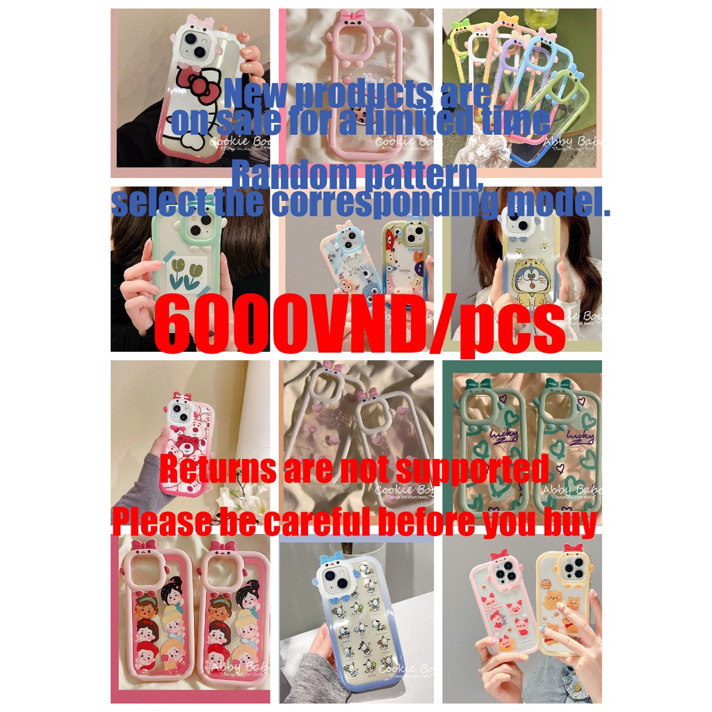 Mô Hình Bảo Vệ Ống Kính Máy Ảnh Họa Tiết Ngẫu Nhiên IP 14 13 12 11 Pro Max X XS XR