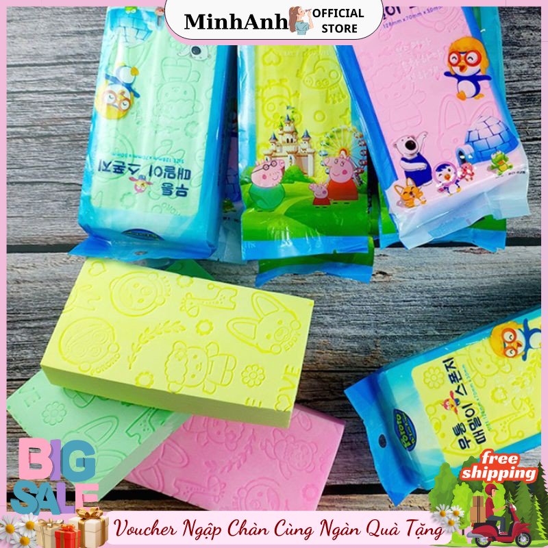 Bông tắm, Miếng kỳ ghét siêu sạch Hàn Quốc, miếng kỳ gét,MinhAnhStore phân phối sỉ lẻ mỹ phẩm