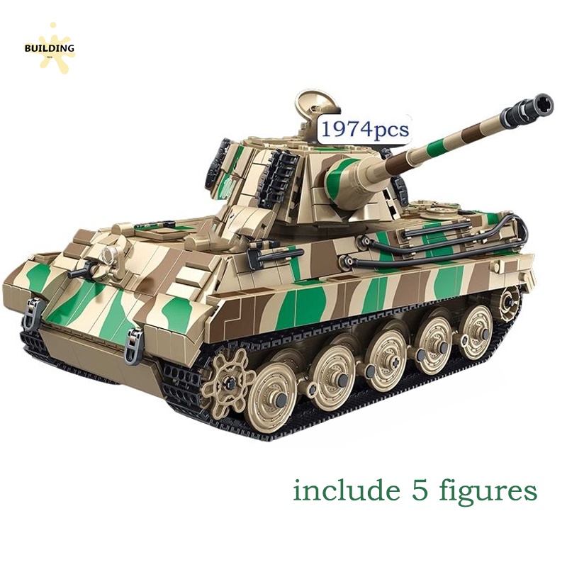 Mô hình đồ chơi giáo dục Lắp ráp Xe tăng Đức Kingtiger Panlos 632016  King Tiger