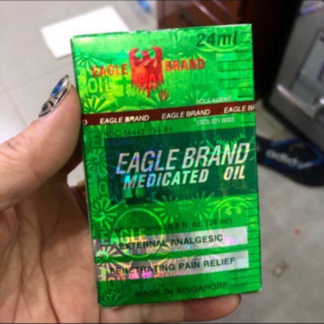 Dầu gió nước xanh 2 nắp Singapore 24ML