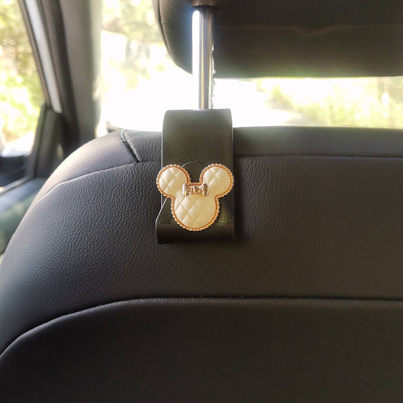Car Car Interior Ornaments Cute Car Seat Back Hook Rear Backrest Small Hook Multifunctional Storage 9Cbl