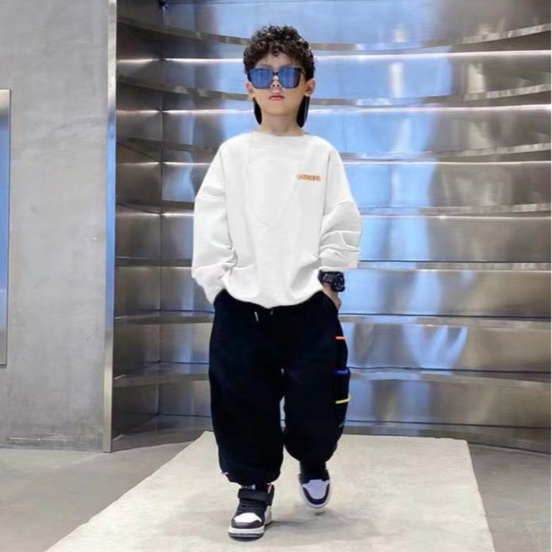 Áo Sweater Cổ Tròn Thời Trang Mùa Xuân 2023 Dành Cho Bé Trai