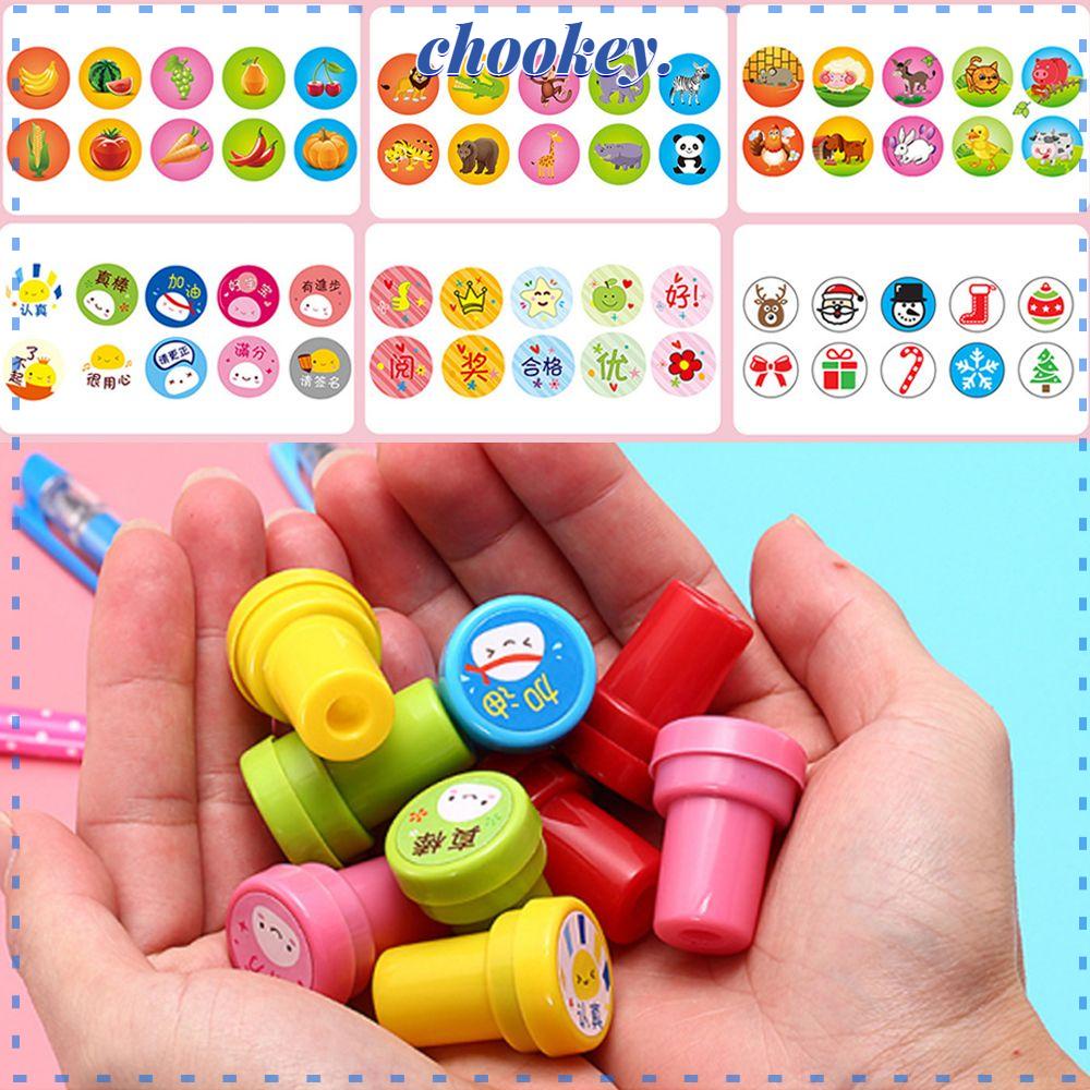 Set 10 Con Dấu Hình Động Vật Trang Trí Scrapbook