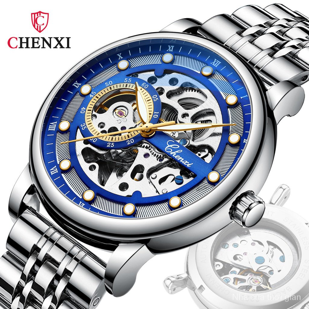 Đồng Hồ Cơ Chenxi 8843 Chống Thấm Nước Phát Quang Phong Cách Doanh Nhân Cho Nam