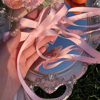 A Pair of Ribbons, Hair Bands, Hair Clips for Girls, New White Bow Hair Accessories, Pink Double Ponytail Braid Hair Rope Hair Clip Headwear