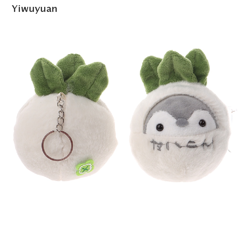 1 Móc Khóa Hình Cà Rốt / Chim Cánh Cụt Nhồi Bông Dễ Thương