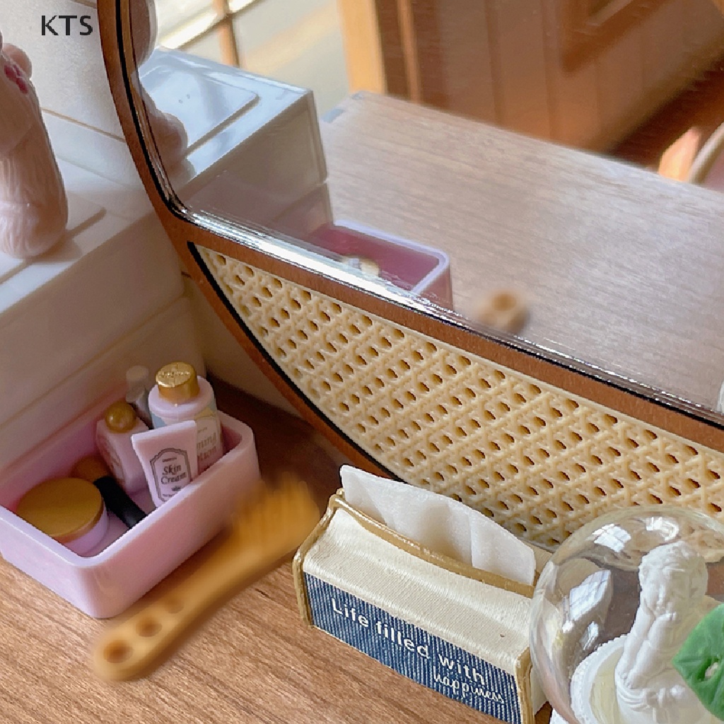 Gương Trang Điểm Mini Tỉ Lệ 1: 6 Cho Nhà Búp Bê