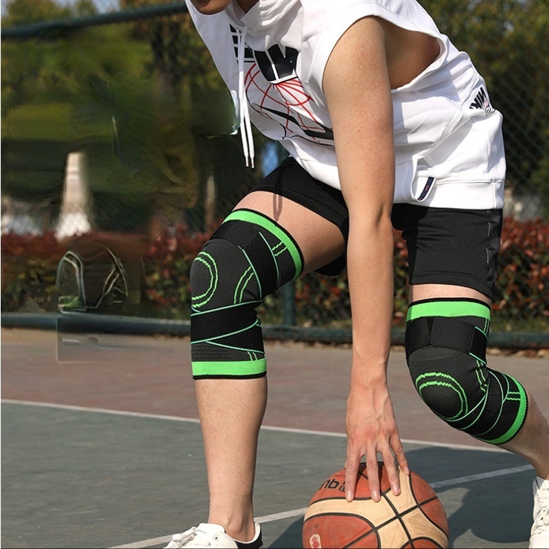 Đai Quấn Đầu Gối Co Giãn Thoáng Khí Hỗ Trợ Giảm Đau Tiện Dụng