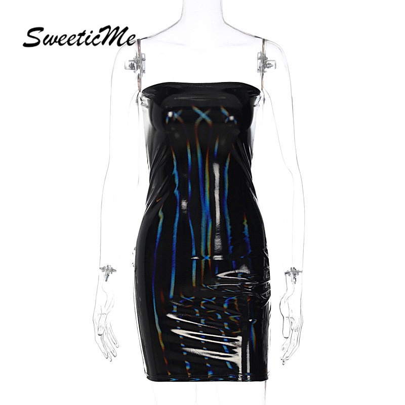 Đầm Không Tay Hở Vai Dáng Ôm Màu Trơn Thời Trang 2023 Dành Cho Bạn Nữ