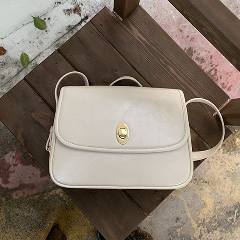 Ielgy Túi Đeo Chéo Vai Bằng Da Nhám Hình Vuông Phong Cách Cổ Điển Thời Trang Cho Nữ