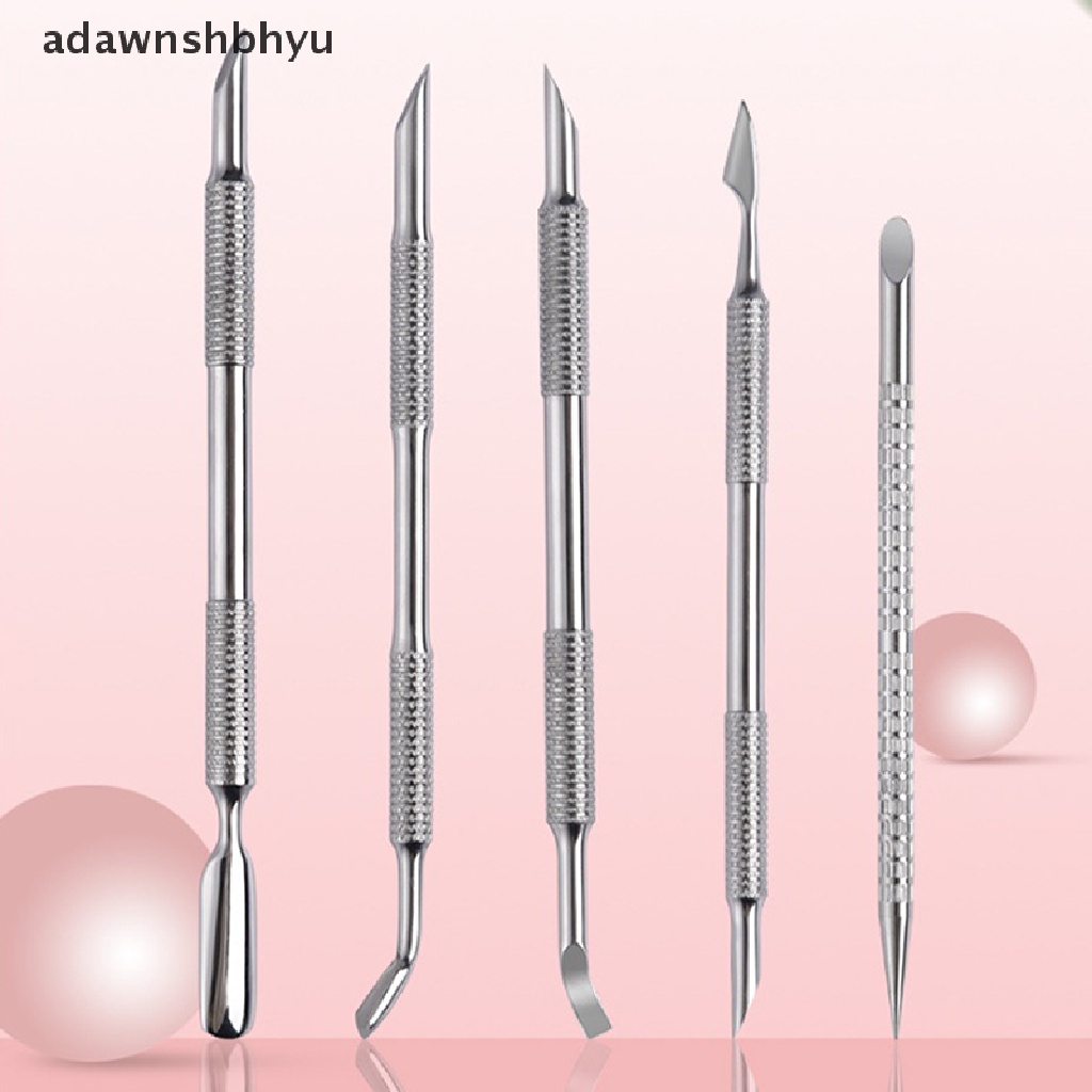 1 Dụng Cụ Làm Móng Hai Đầu Bằng Thép Không Gỉ Loại Bỏ Da Chết