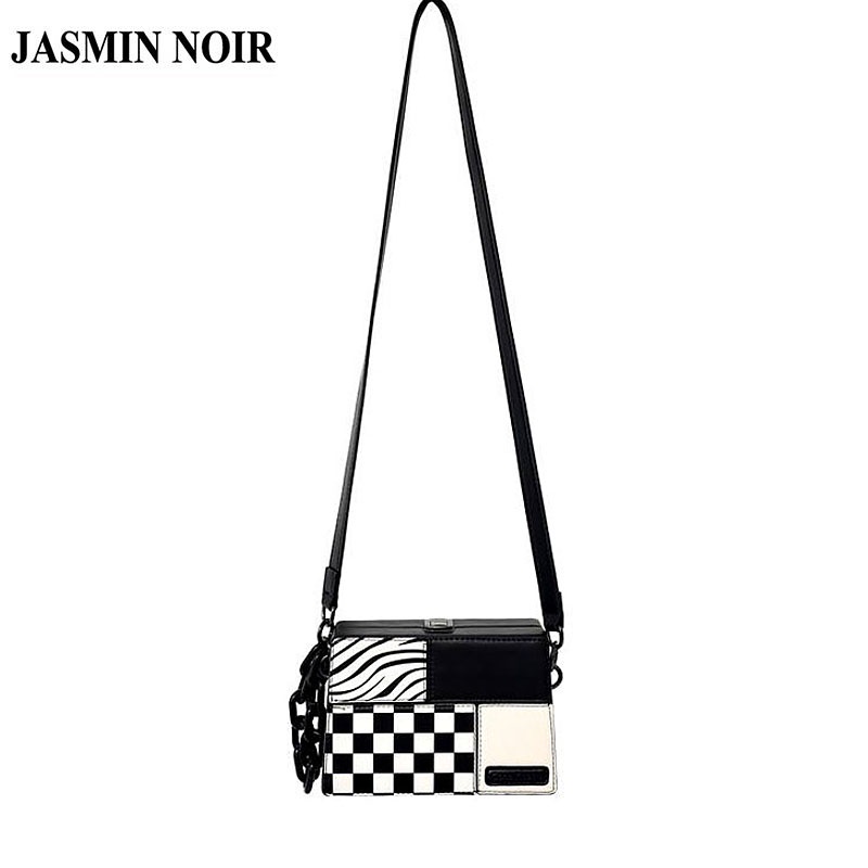 Túi Hộp Đeo JASMIN NOIR Chéo In Họa Tiết Ngựa Vằn / Hình Học Thời Trang Cho Nữ