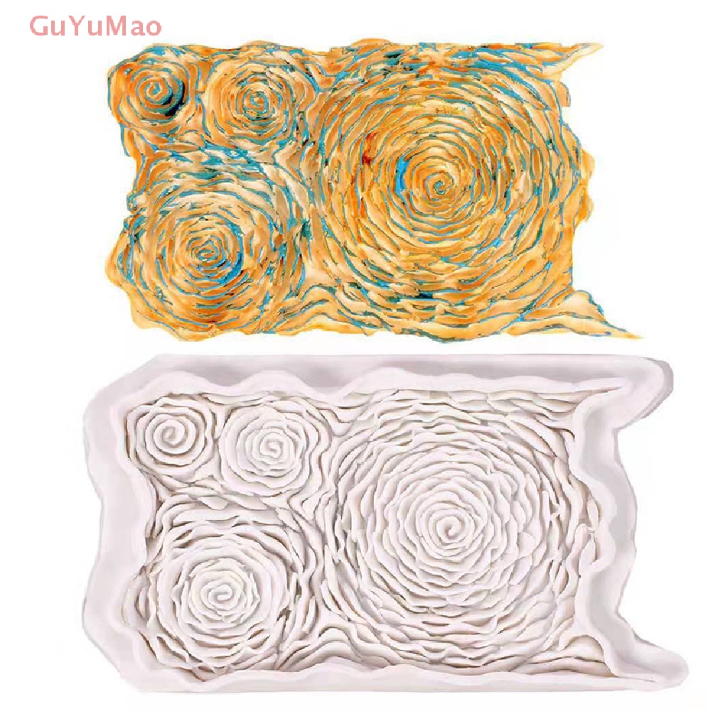 Khuôn Silicone Tạo Hình Hoa Hồng Trang Trí Bánh DIY