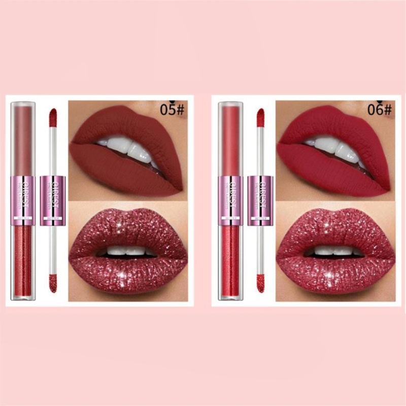 Son Môi 2 Trong 1 Chống Nước Dưỡng Ẩm Dành Cho Nữ