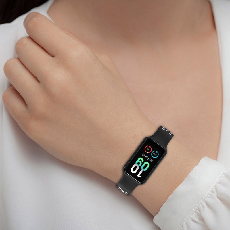 Dây Đeo Thay Thế Chất Liệu Silicon Màu Trơn Cho Redmi Band 2